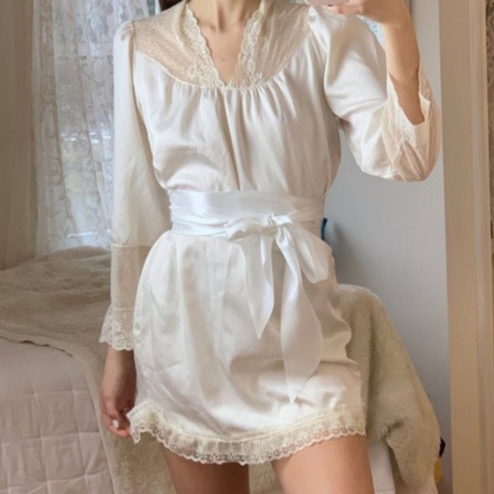 Ivory slip dress